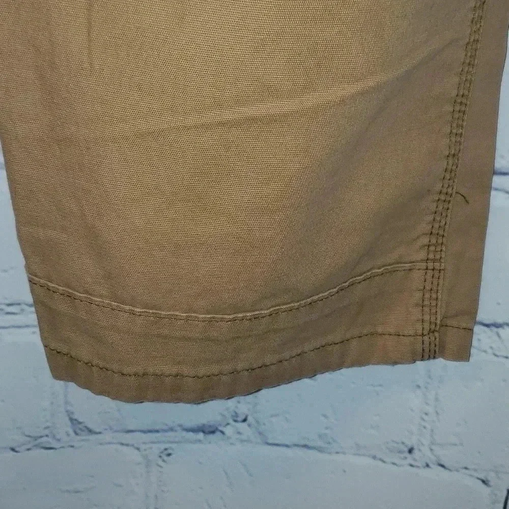Wrangler Mens 44 x 30 Tan Hiking Pants Zipper Pocket Carpenter Stretch  NW855BE